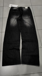 Jeans Brunoloni by Trendmaster Gamba Ampia Dritta Nero Vintage Y2K (30) — foto 3
