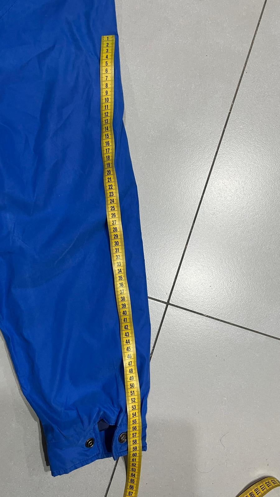 Giacca a vento Billabong Cappuccio Zip Blu Royal Inserti Grigi Bianchi Vintage Y2K (L) — foto 8