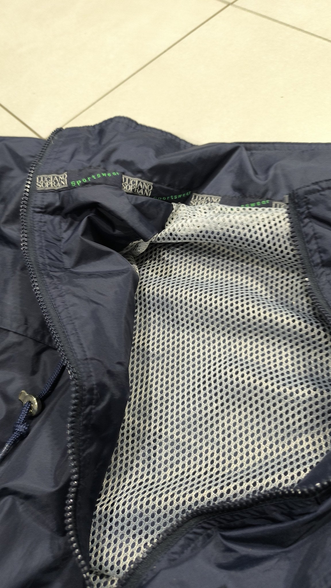 Giacca a vento sportiva Luciano Soprani Sportswear Collection Full Zip Collo Alto Vintage Y2K (M) — foto 6