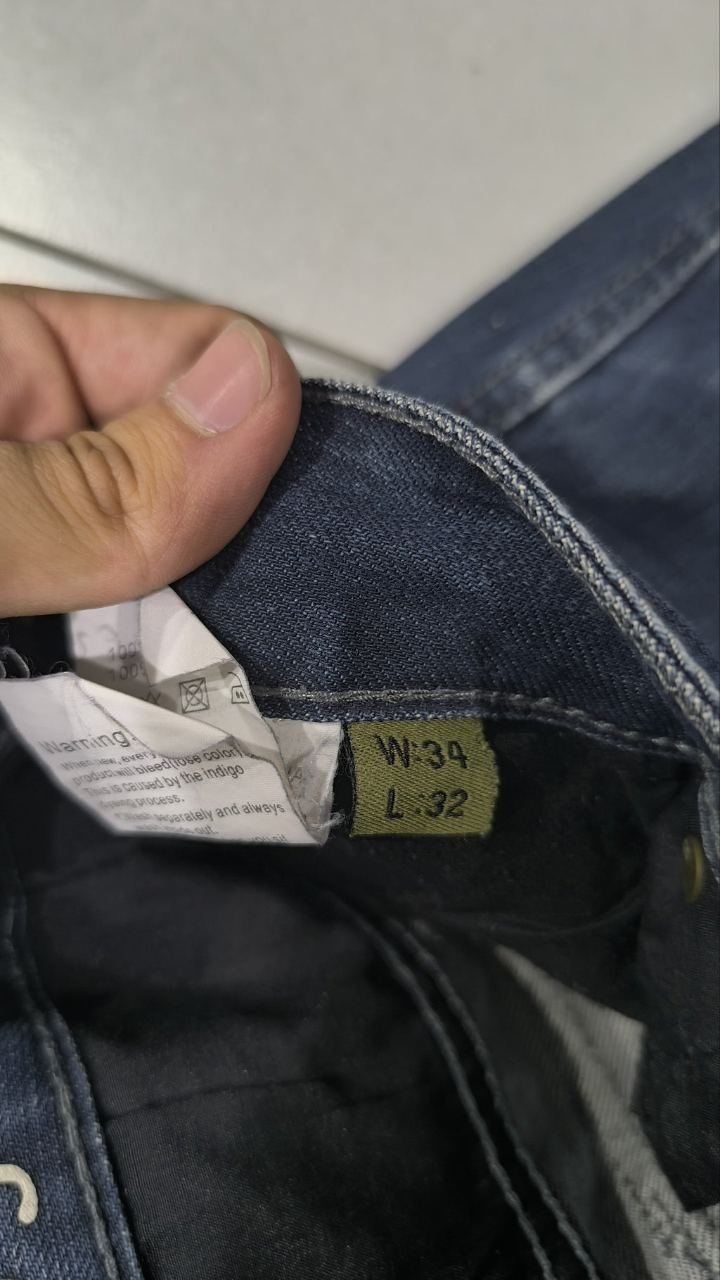 G-Star Jeans Cargo Denim Blu Scuro Vintage Y2K Uomo — foto 7