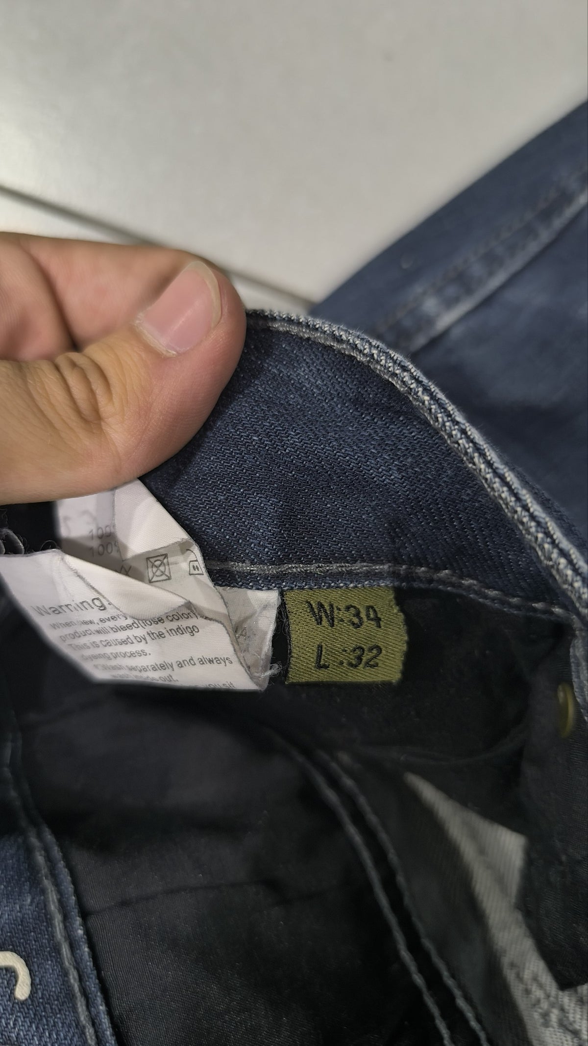 G-Star Jeans Cargo Denim Blu Scuro Vintage Y2K Uomo — foto 7