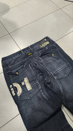 G-Star Jeans Cargo Denim Blu Scuro Vintage Y2K Uomo — foto 4