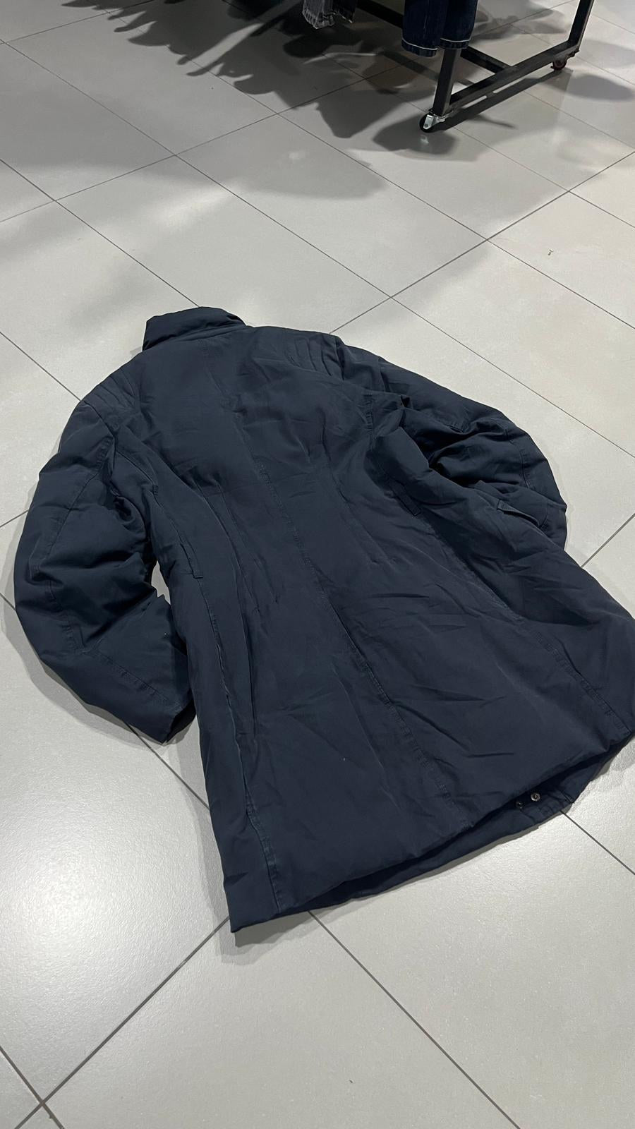 Parka Robe di Kappa Lungo Imbottito Blu Navy Vintage Y2K (L) — foto 6