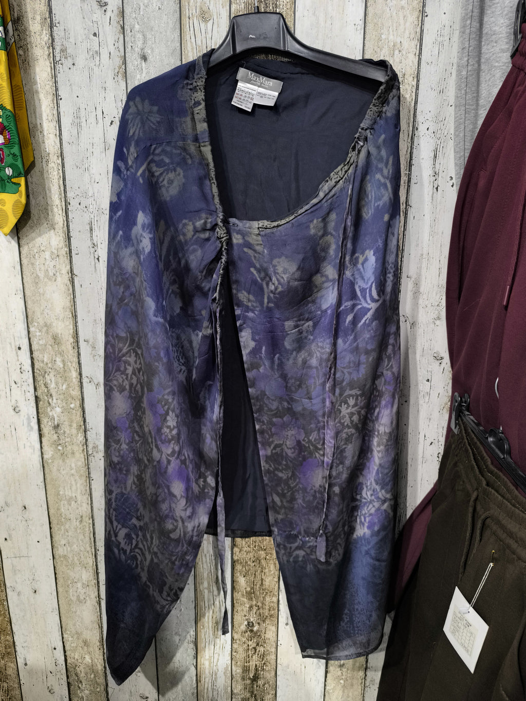 Cardigan Max Mara Seta Maniche Lunghe Floreale Vintage Y2K (44) — foto 3