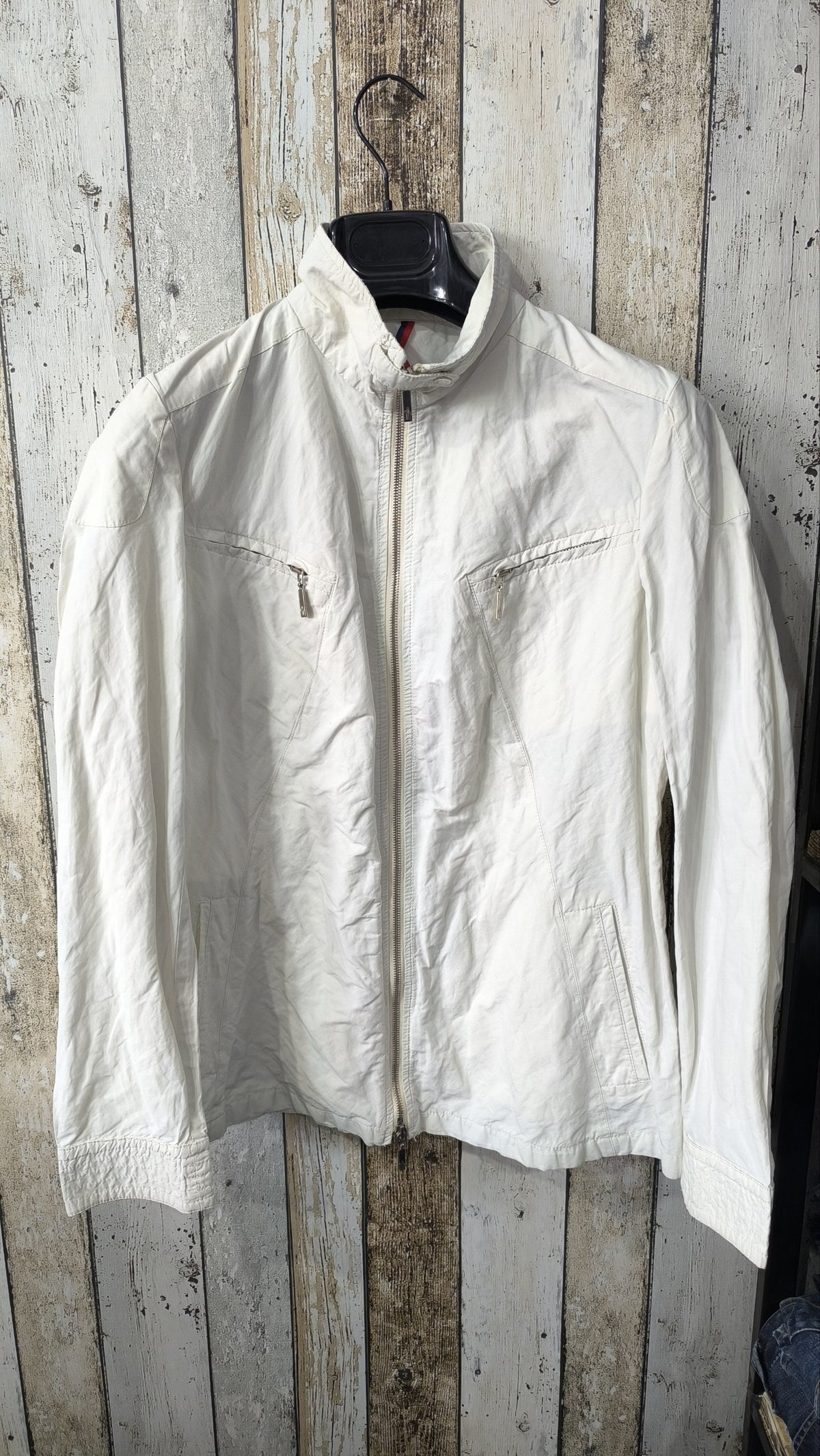 Giacca Moncler Vintage Y2K Bianca Zip Collo Alto (L) — foto 3