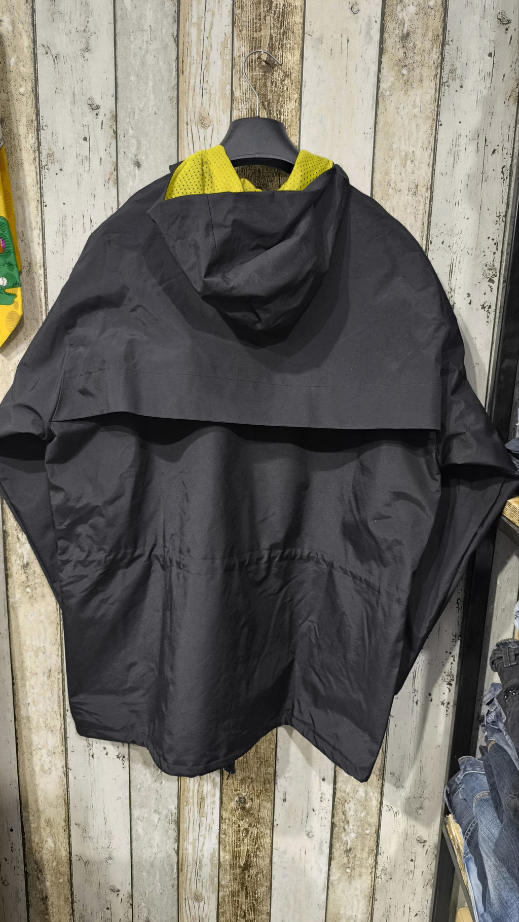 Reebok Giacca Nero con Interno Giallo Vintage Y2K Uomo — foto 6