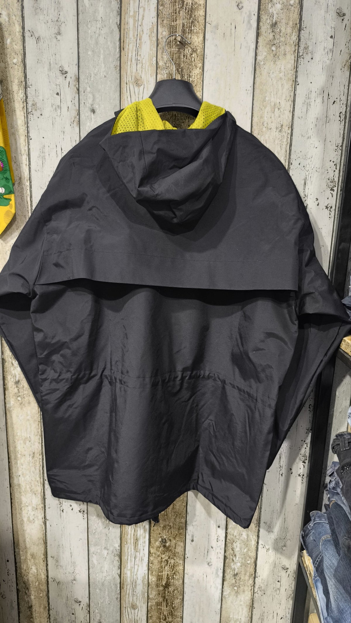 Reebok Giacca Nero con Interno Giallo Vintage Y2K Uomo — foto 6