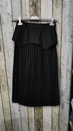 Gonna lunga plissettata Christian Dior asimmetrica nera Vintage Y2K (M) — foto 3