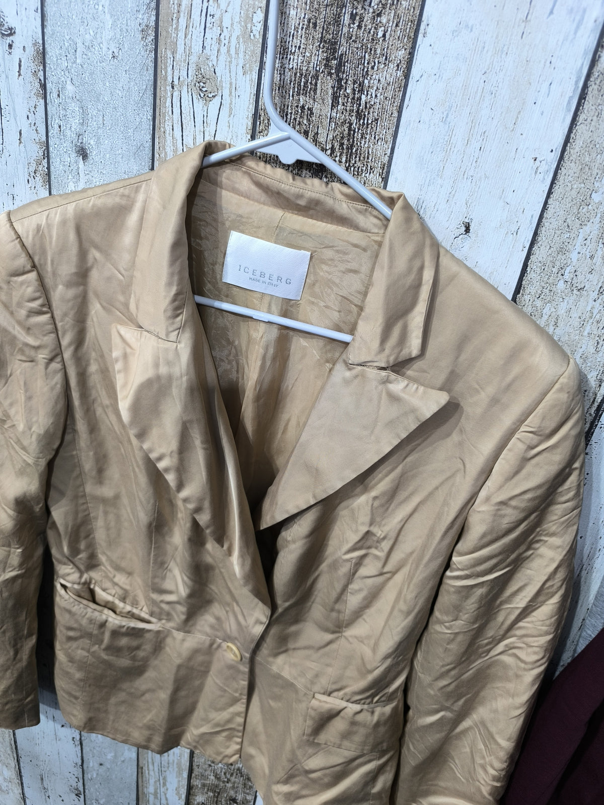 Blazer ICEBERG Monopetto Beige Vintage Y2K (XS) — foto 3