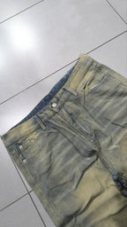 Jeans Gamba ampia Grigio-beige slavato Vintage Y2K (L) — foto 6
