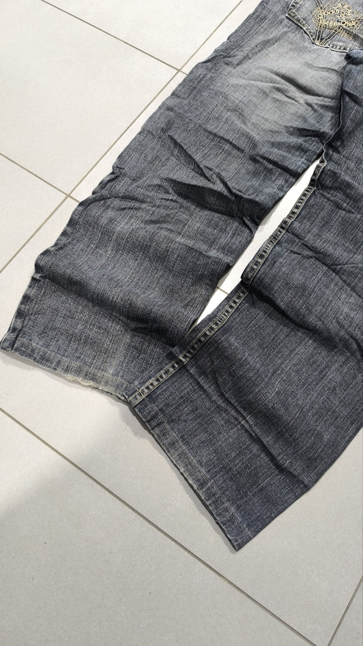 Jeans Dolce & Gabbana gamba ampia ricami Vintage Y2K uomo (M) — foto 4