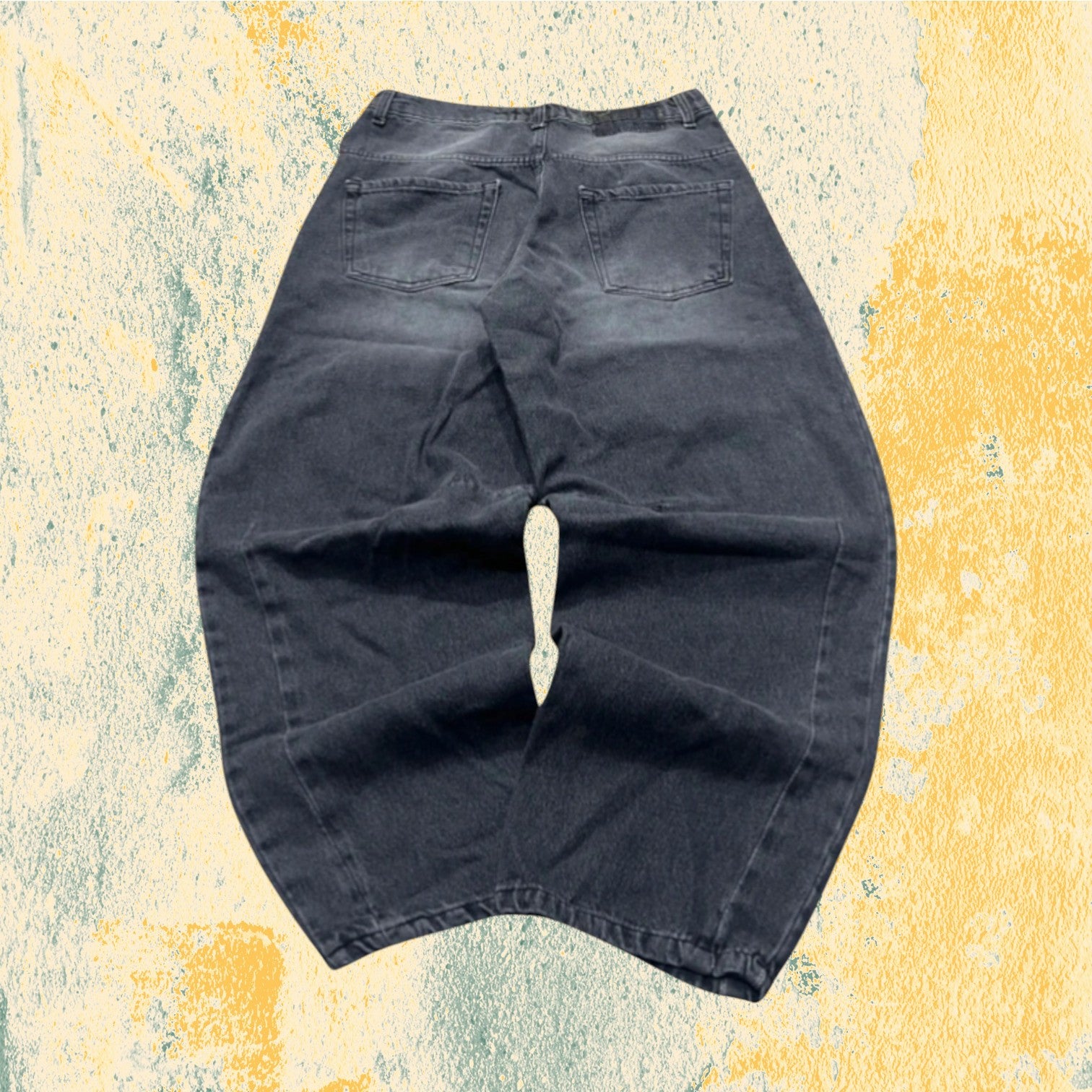Denim Black Baggy Fit Striped (M)