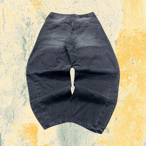 Denim Black Baggy Fit Striped (M)