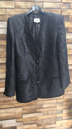 Giacca blazer donna Luisa Spagnoli vintage nera elegante Made in Italy taglia 44 (M)