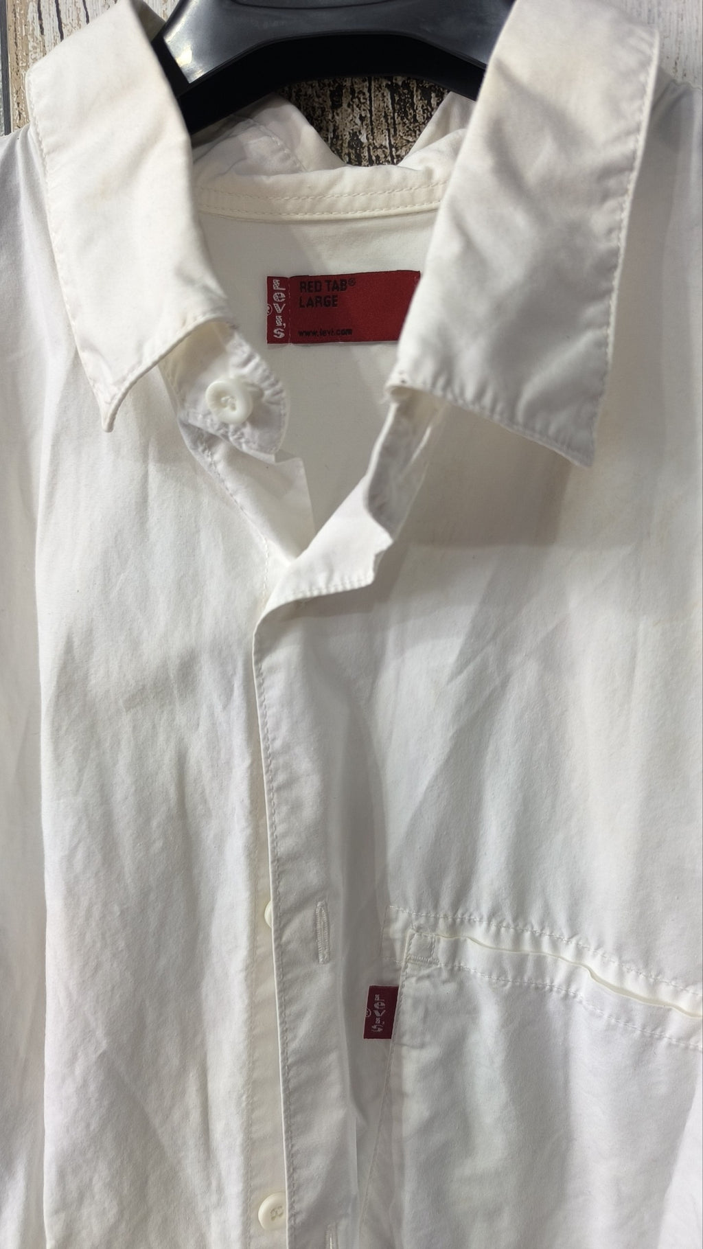 Camicia Levi's Large Vintage Y2K Bianca Red Tab — foto 4