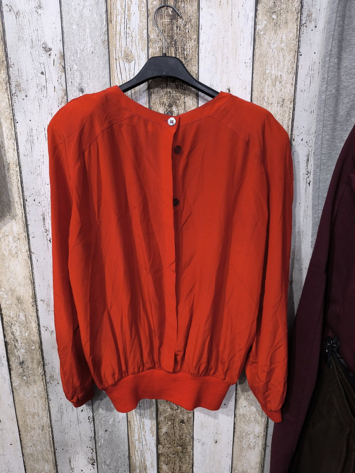 Blusa Valentino Studio Pieghe Frontali Rossa Vintage Y2K (44) — foto 6