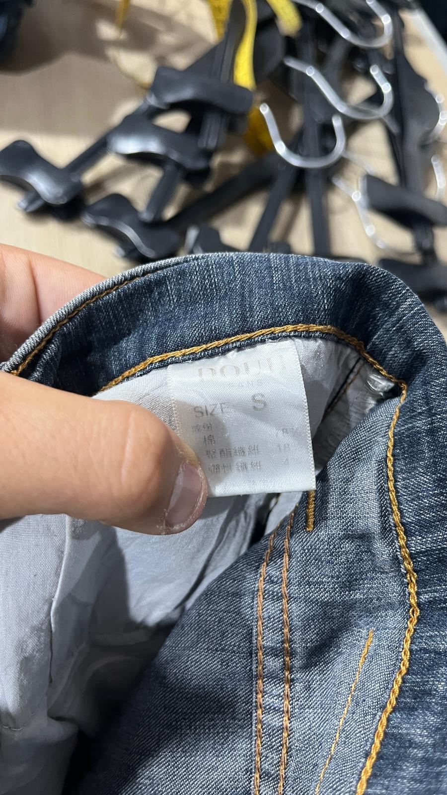 Jeans Blu Denim Scolorito Vintage Y2K (S) — foto 6