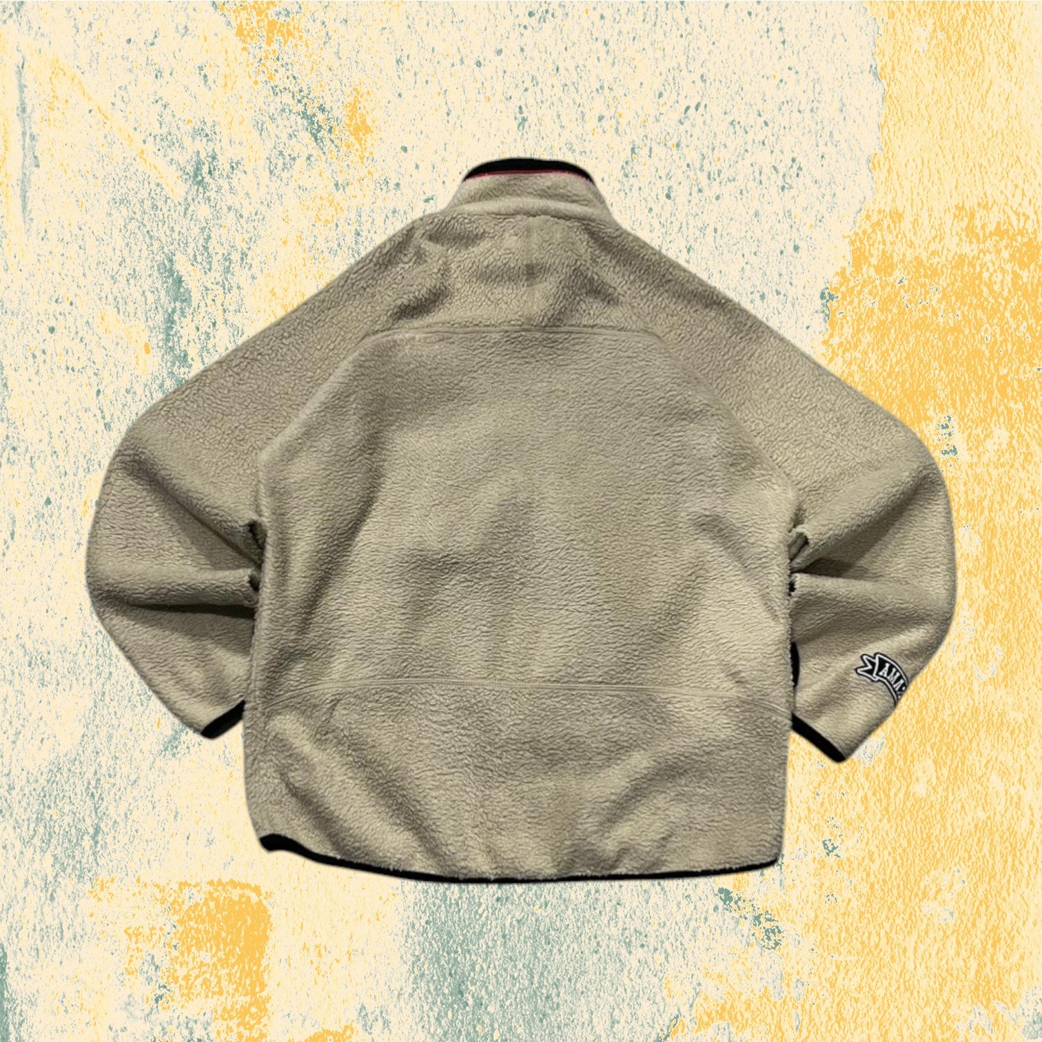 Felpa in Pile Beige Fila anni 2000 - American Oversize Fit (XL)