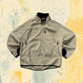 Felpa in Pile Beige Fila anni 2000 - American Oversize Fit (XL)