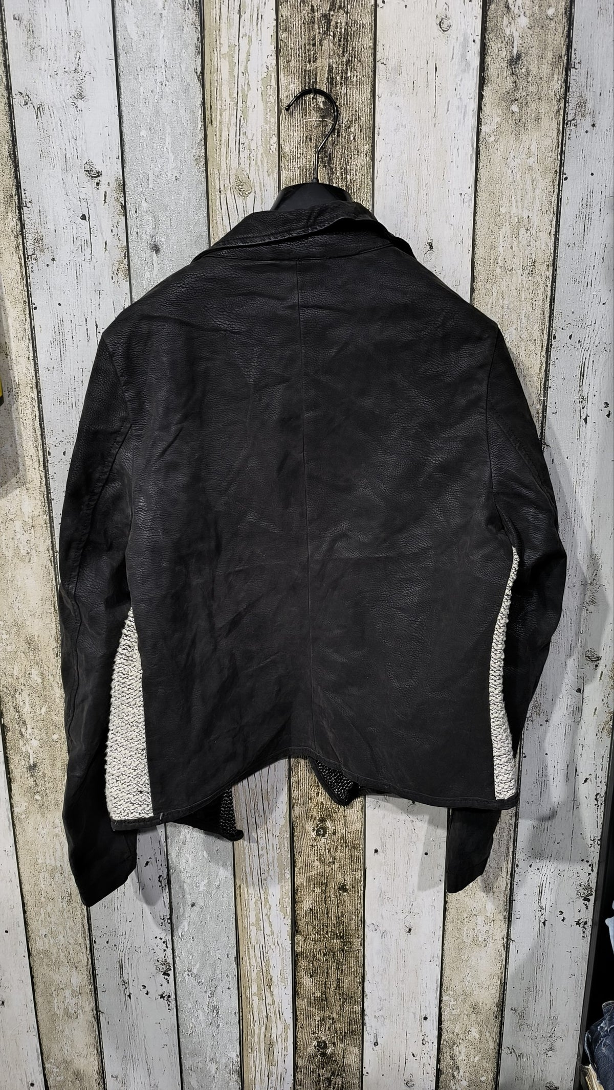 Giacca aperta con revers Blind Date Nero e bianco Vintage Y2K (L) — foto 5
