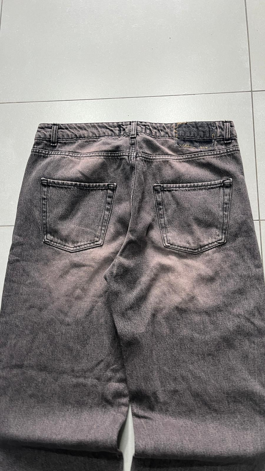 Jeans Art-California Grigio Antracite Slavato Vintage Y2K — foto 4