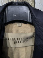 Trench Coat Doppiopetto Burberry Blu Navy Vintage Y2K — foto 5