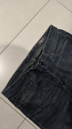 Jeans a gamba ampia Jack & Jones blu scuro slavato Vintage Y2K Uomo (L) — foto 6