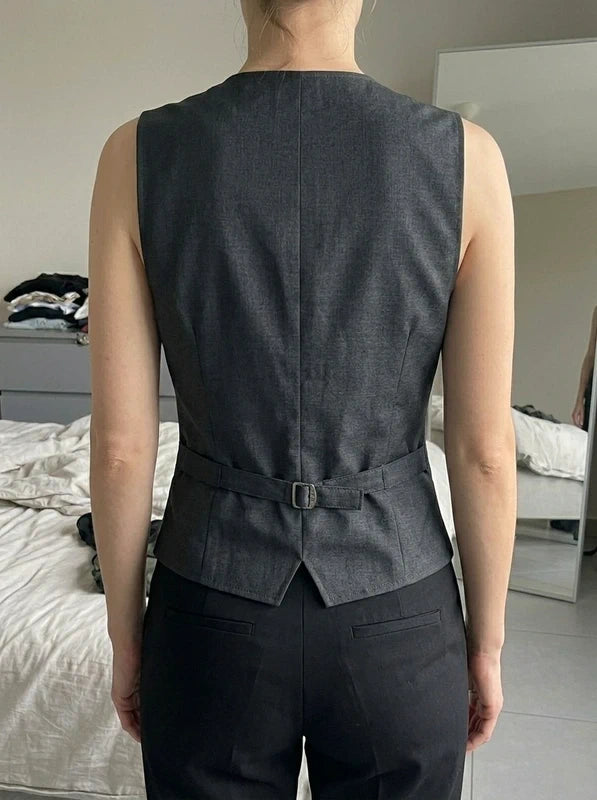 Gilet Ralph Lauren da Donna Nero Vintage (S)