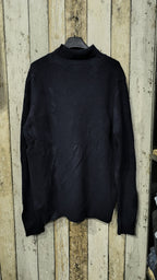 Maglione Lacoste a coste collo alto blu scuro logo ricamato Vintage Y2K — foto 5