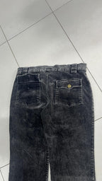 Pantaloni velluto a coste Edera Grigio antracite slavato Vintage Y2K (44) — foto 4