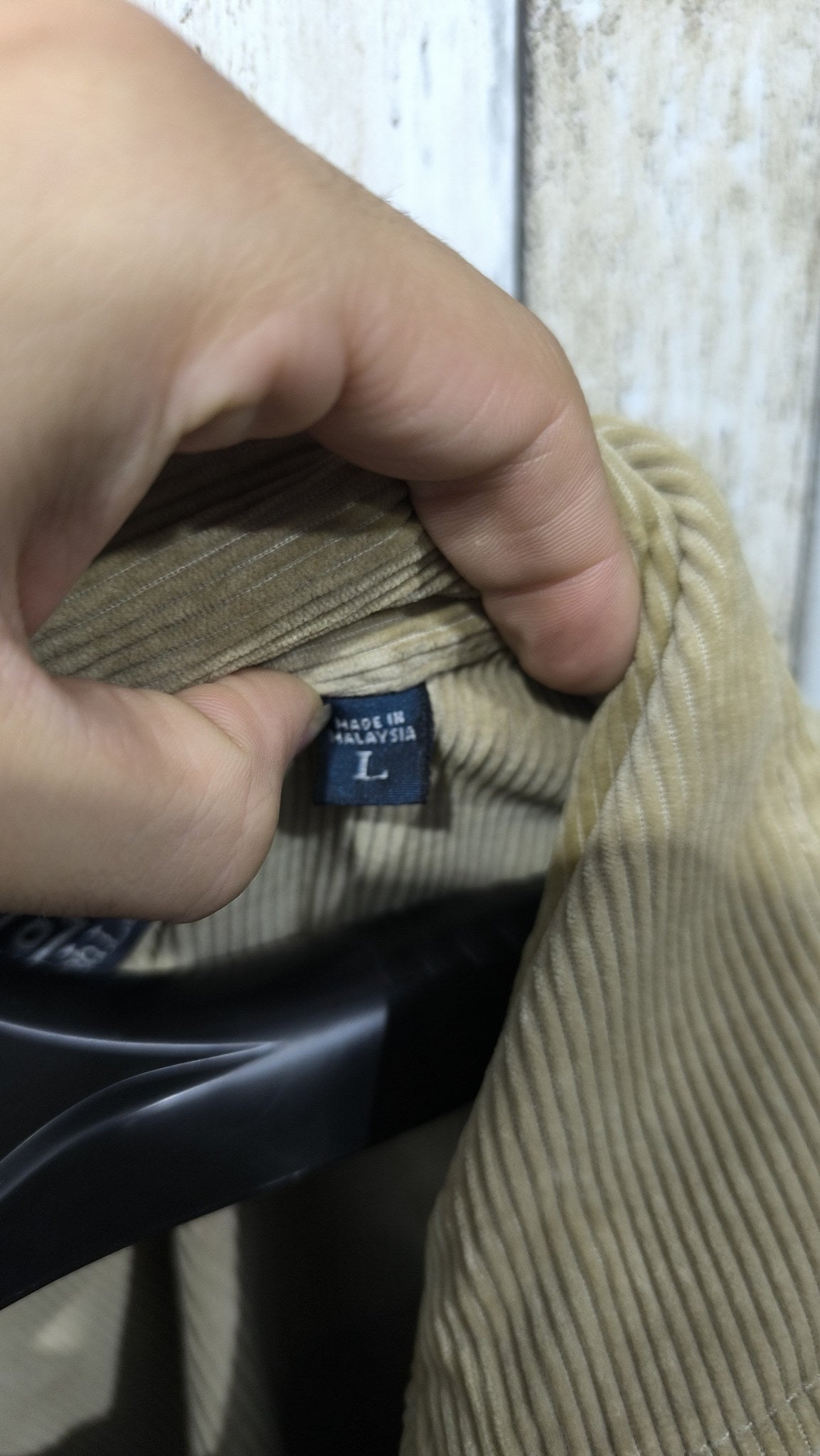Giacca Polo Ralph Lauren Velluto a Coste Beige Chiaro Vintage Y2K (L) — foto 5