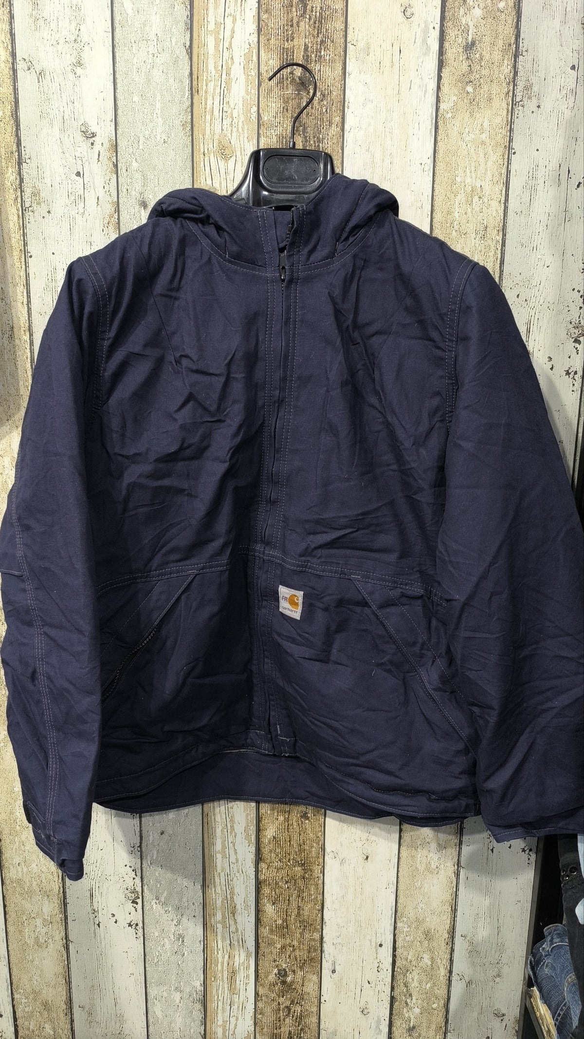 Giacca con cappuccio e zip Carhartt Full Swing FR Blu navy Vintage Y2K — foto 3