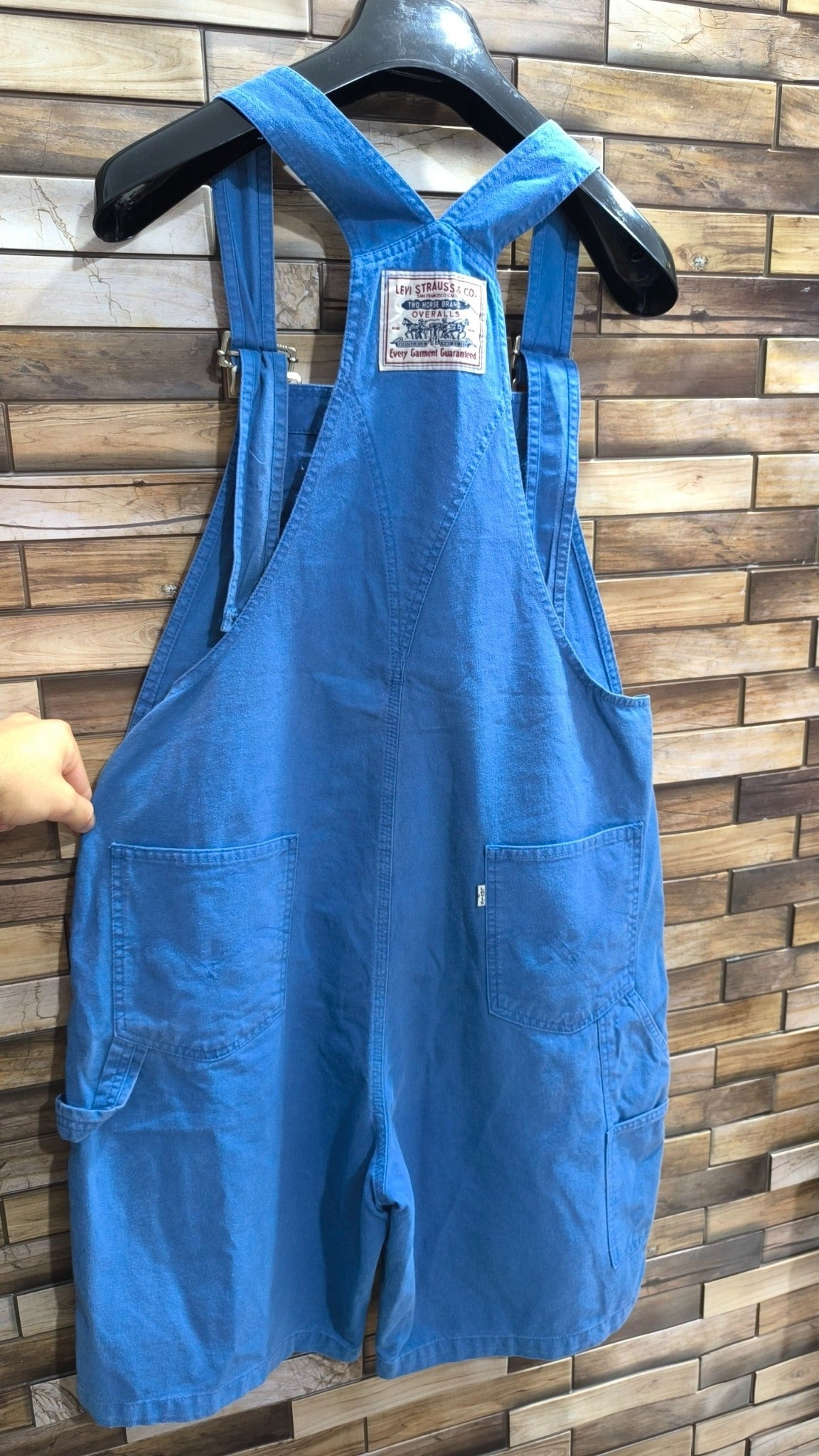 Salopette Corta Levi's Blu Elettrico | Denim Estate Donna Vintage Y2K (L)