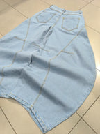 Baggy Jeans Super Balloon Fit - Light Blue Denim Da Donna