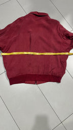 Giacca bomber Most Wollin Zip Collo a camicia Bordeaux Vintage Y2K (M) — foto 6