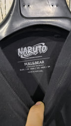T-shirt Pull&Bear Naruto Grafica Anime Nera Vintage Y2K — foto 4