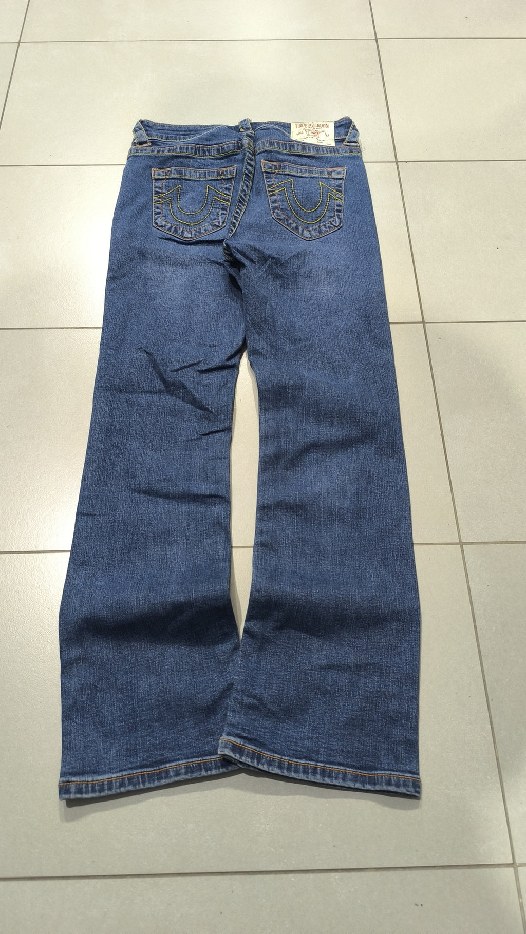 Jeans True Religion Blu Denim 5 Tasche Ricamo Vintage Y2K (27) — foto 3