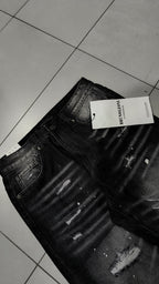 Jeans Brunoloni by Trendmaster Gamba Ampia Dritta Nero Vintage Y2K (30) — foto 5