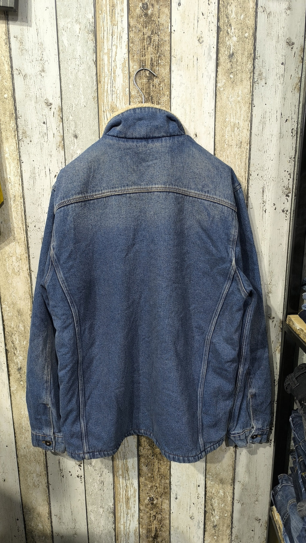 Giacca Denim TOPMAN Collo Sherpa Blu Denim Vintage Y2K (XL) — foto 6