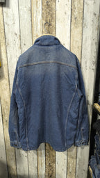 Giacca Denim TOPMAN Collo Sherpa Blu Denim Vintage Y2K (XL) — foto 6
