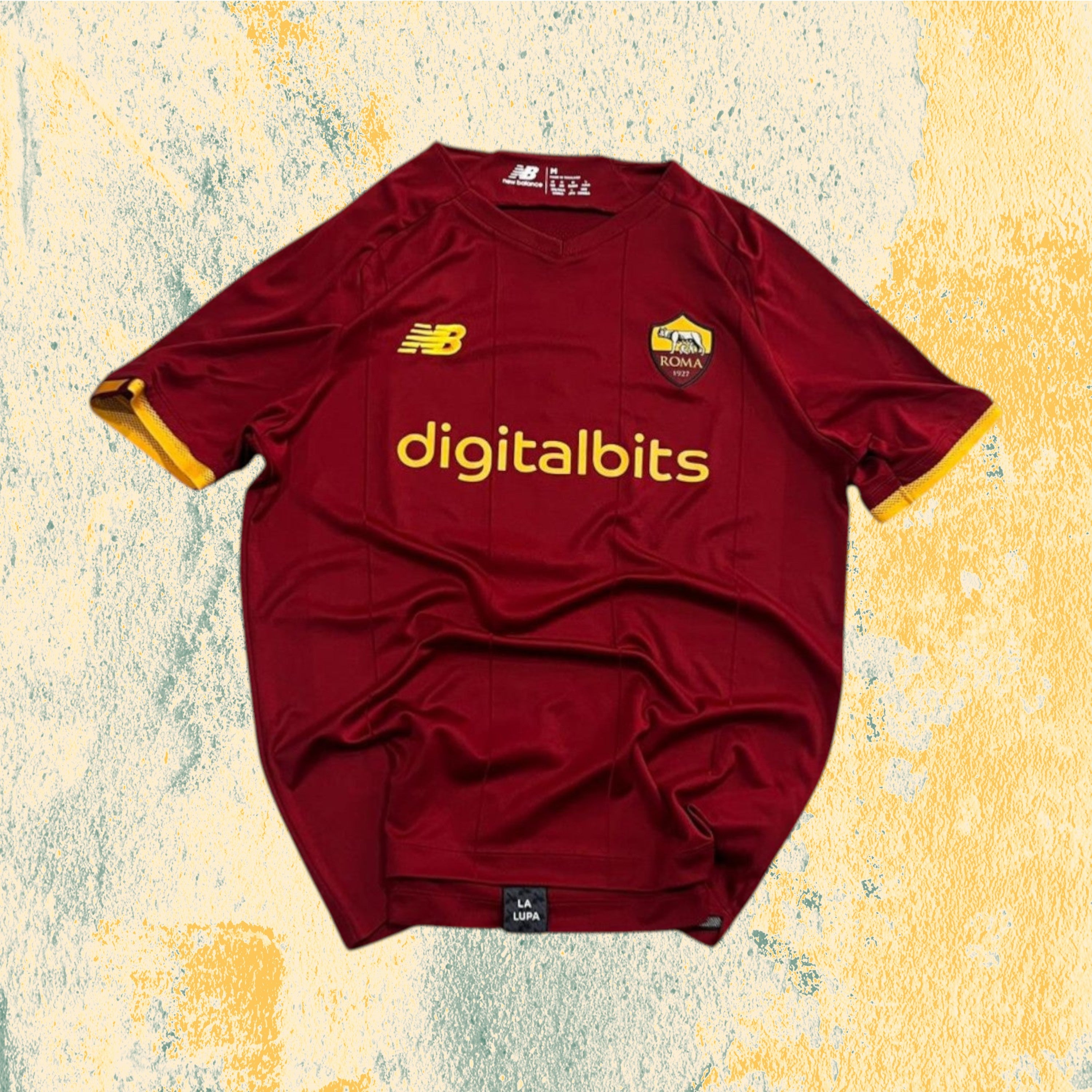 T-Shirt New Balance x AS Roma "Mourinho 1" Football Vintage Y2K 90s 2000s American Style (M)