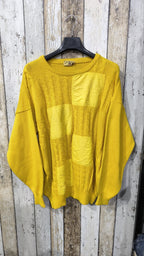 Airball Maglione Giallo con Toppe Vintage Y2K (L) — foto 3
