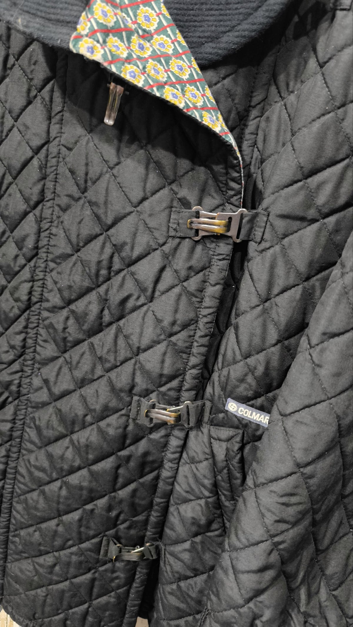Colmar Giacca Nero Chiusura Fibbie Vintage Y2K Donna — foto 5