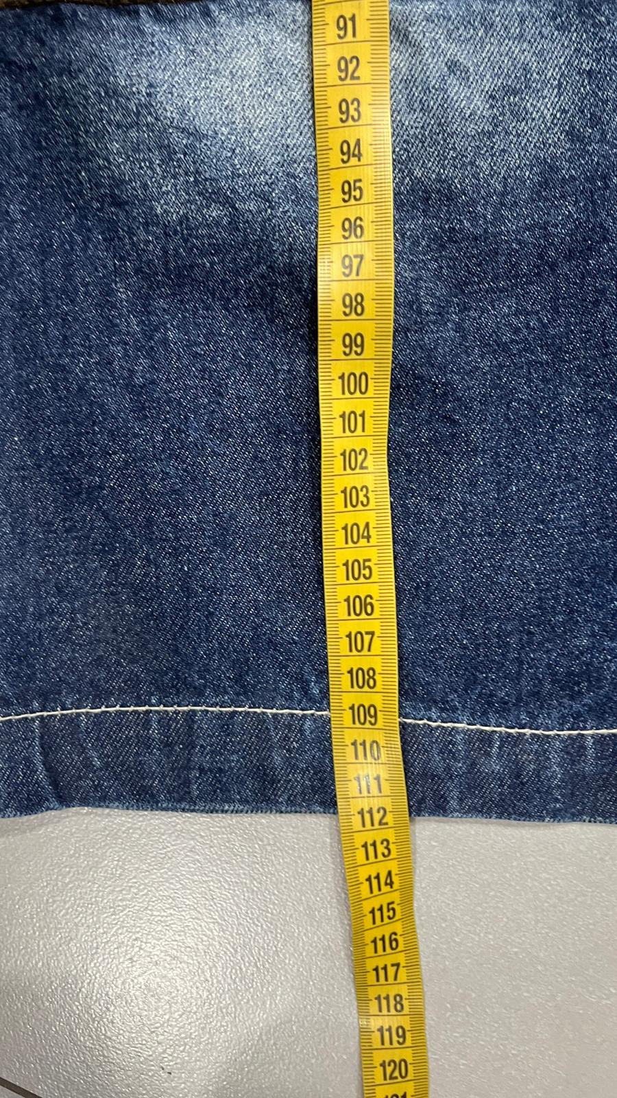 Jeans Urban Edge Jeans Co. Patchwork Blu Scuro Vintage Y2K — foto 8