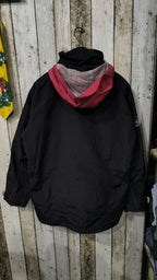 Giacca con cappuccio Tribord nera dettagli rosa e grigi Vintage Y2K — foto 6