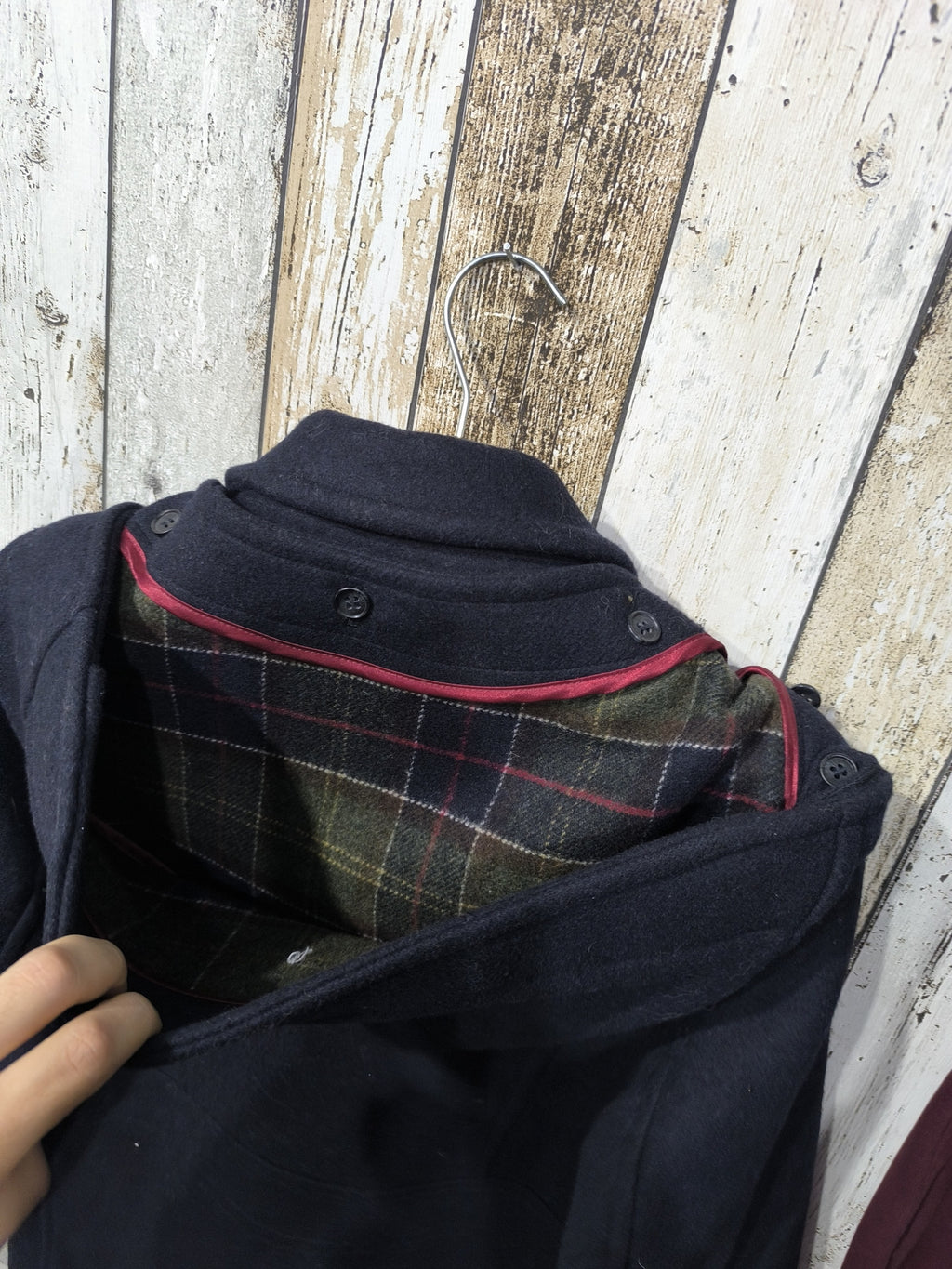 Cappotto con cappuccio Barbour Alamari Blu navy Vintage Y2K — foto 6
