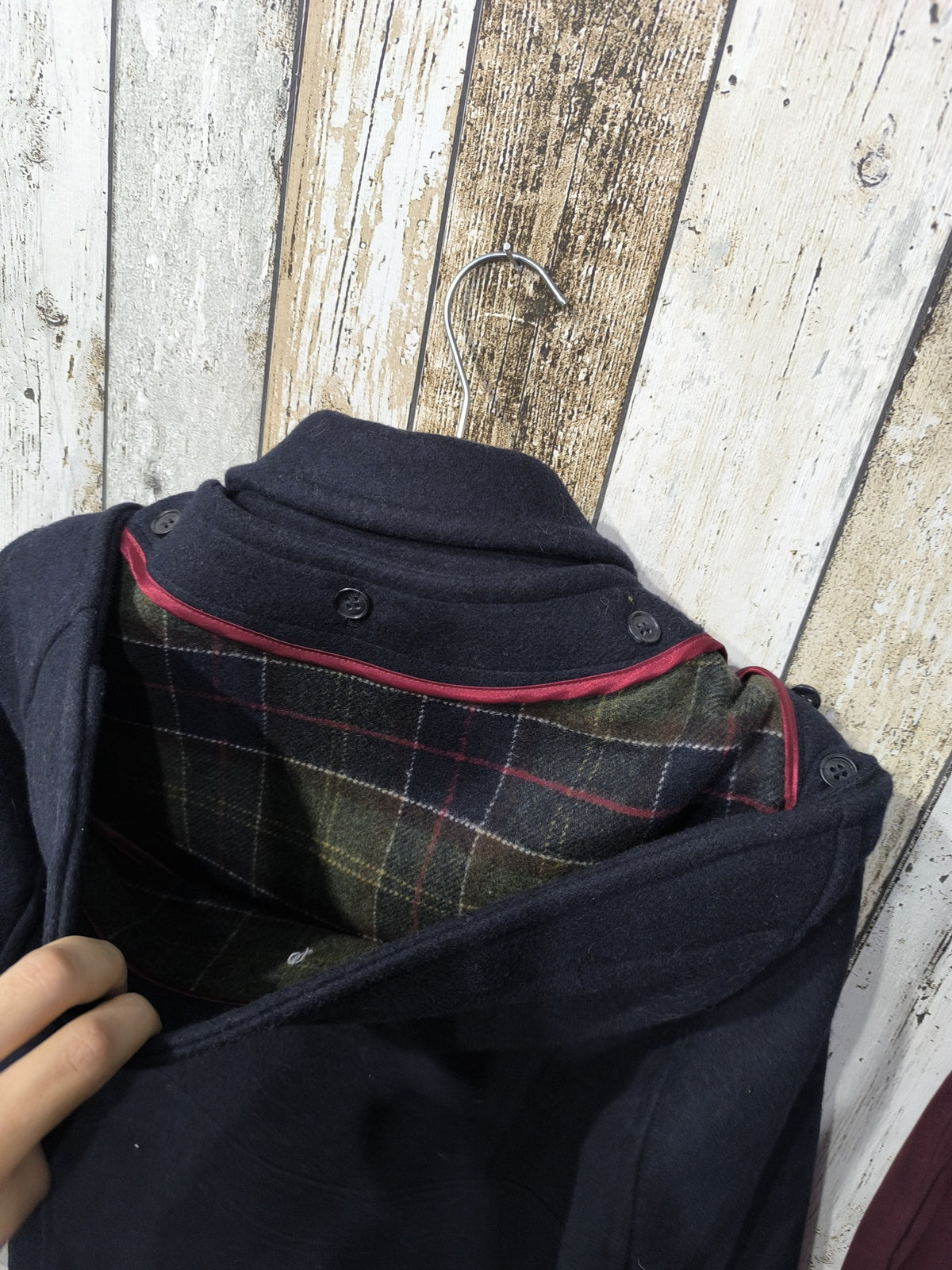 Cappotto con cappuccio Barbour Alamari Blu navy Vintage Y2K — foto 6