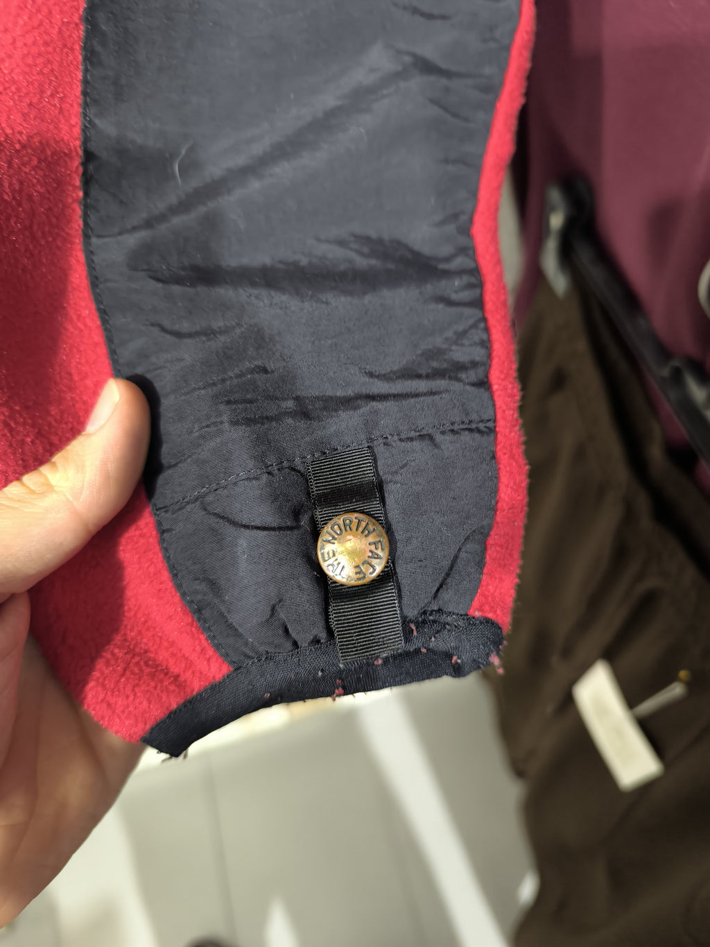 Pile Collo Alto Zip Integrale The North Face Nero Bordeaux Vintage Y2K — foto 6