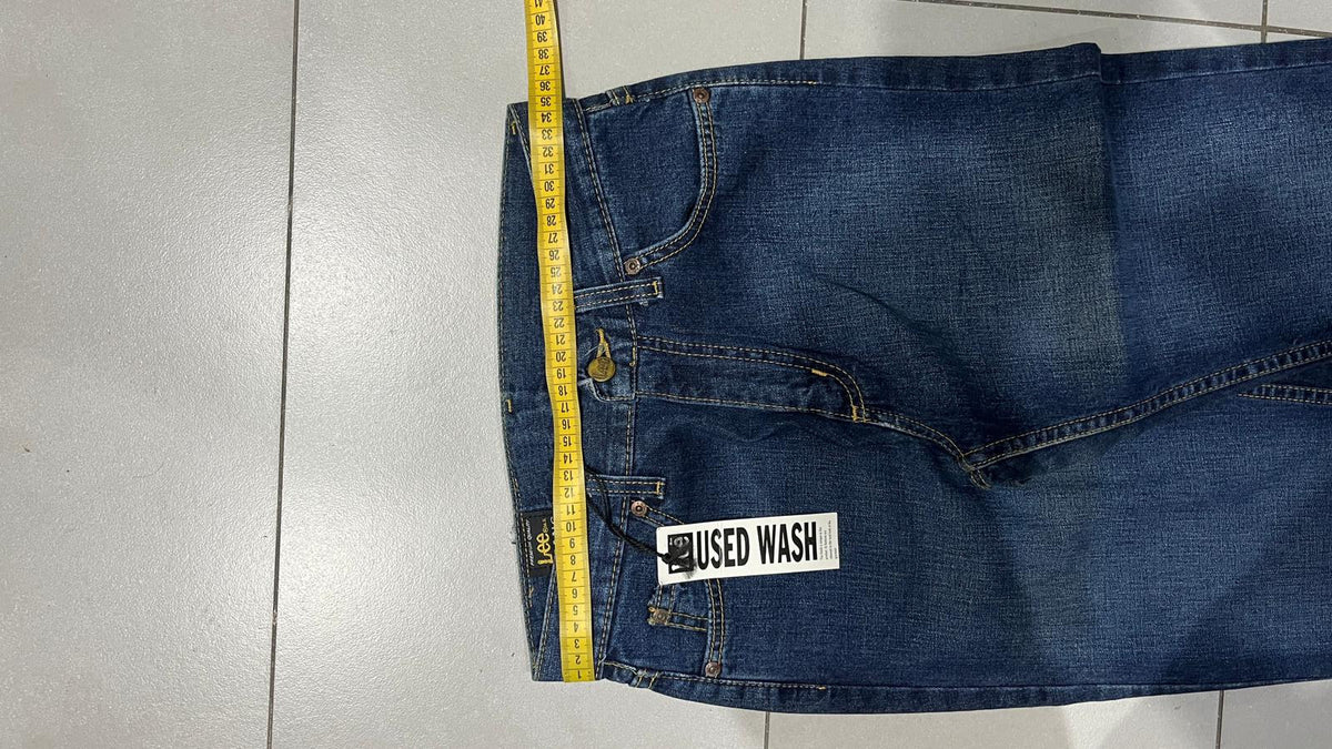 Jeans Lee Denim Cinque Tasche Blu Scuro Vintage Y2K (S) — foto 8