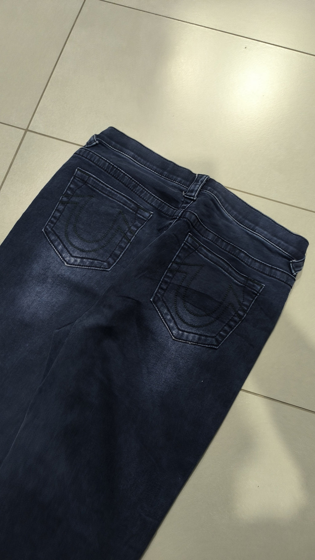 Jeans True Religion 5 Tasche Blu Scuro Vintage Y2K (S) — foto 4